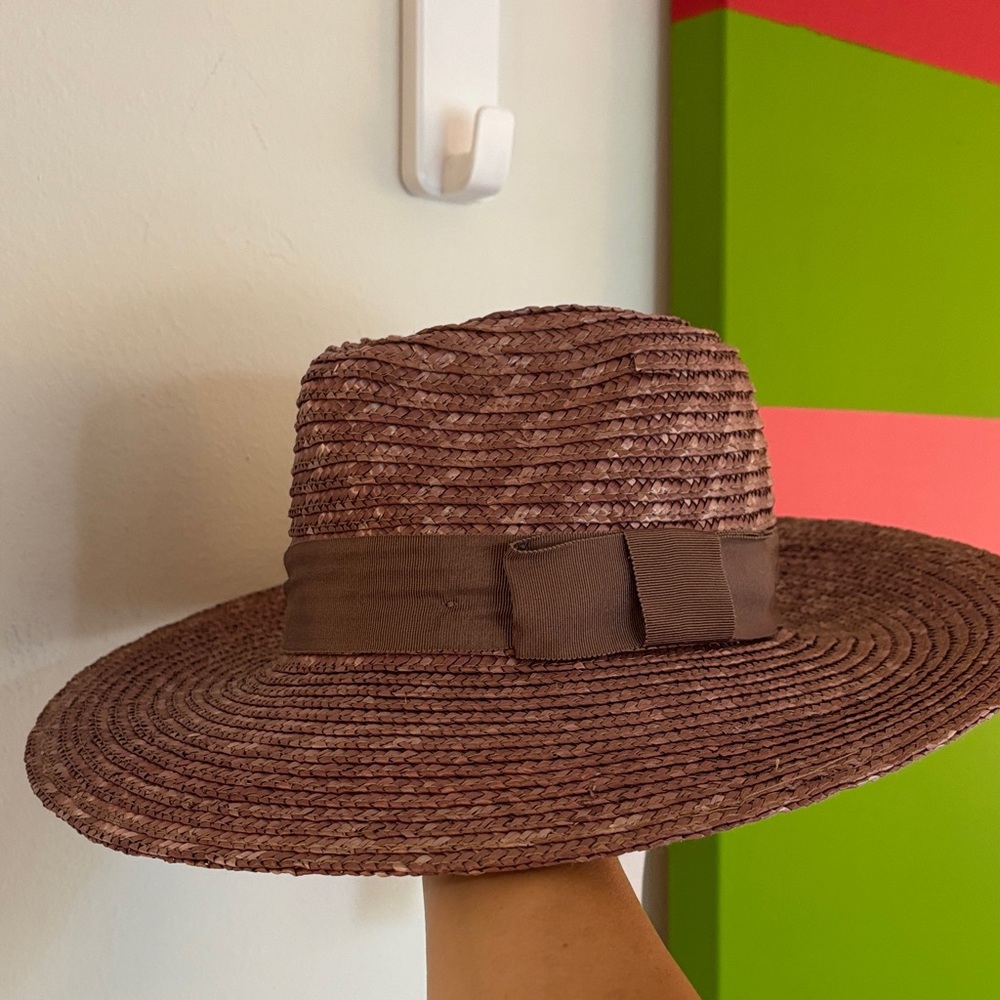 Brixton Chocolate Brown Straw Hat